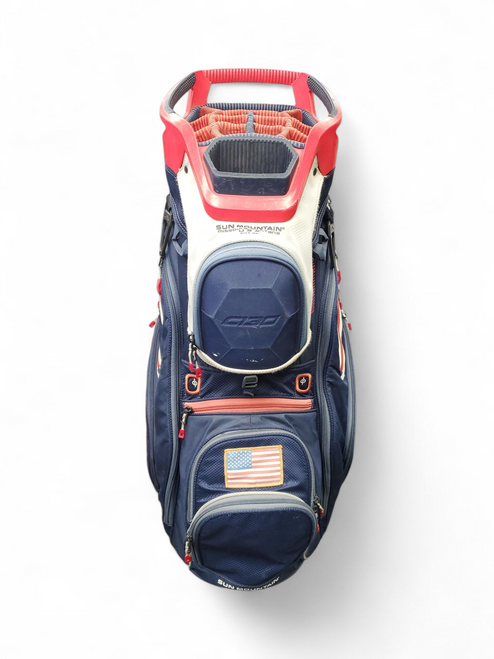 Vist Large View of Product Image Which is Used Sun Mtn USA C130 Mens Cart Bag Red