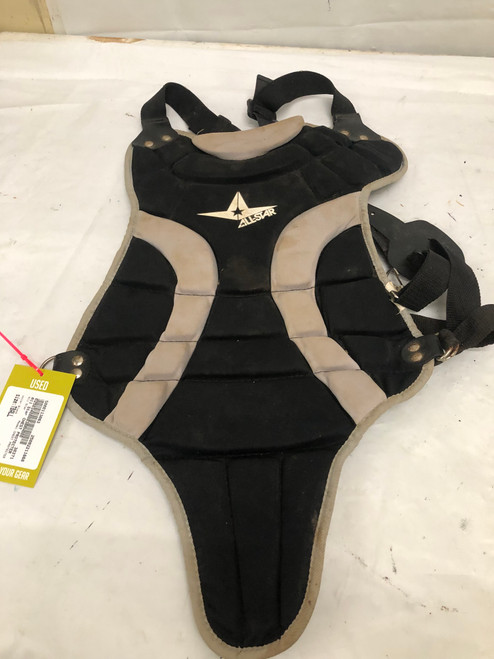 Vist Large View of Product Image Which is Used All Star CHEST PROTECTER Catchers Chest Protector Black T-Ball