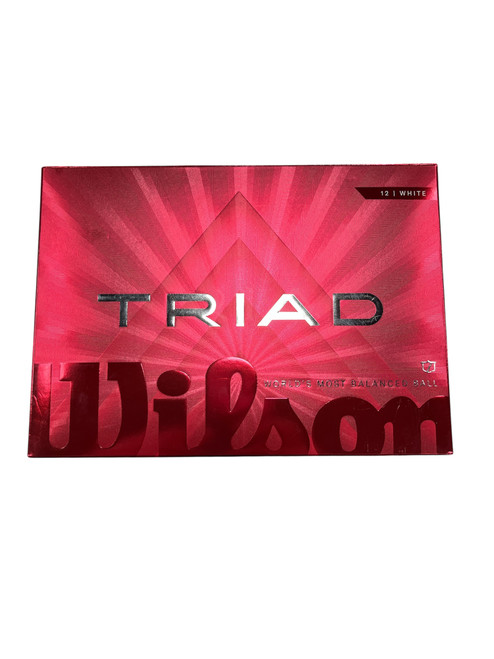 Vist Large View of Product Image Which is Used Wilson TRIAD 12 Pack - Golf Balls