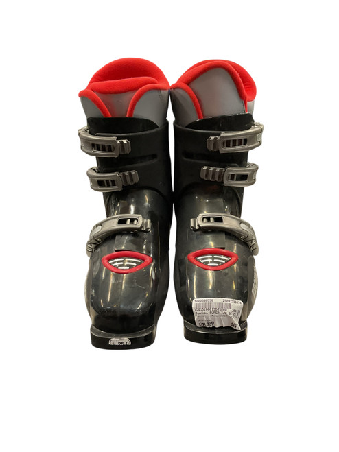Vist Large View of Product Image Which is Used Tecnica SUPER TJR SZ 25.0 Mens DH Ski Boot Black 250 MP - M07 - W08