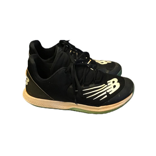 Vist Large View of Product Image Which is Used New Balance T4040BK6 BB/SB Cleats Black Senior 7.5