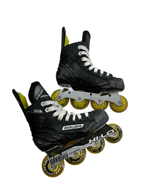 Vist Large View of Product Image Which is Used Bauer Roller Hockey Skates Black Junior 01