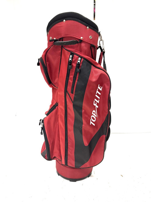 Vist Large View of Product Image Which is Used Top Flite RED Mens Cart Bag Red