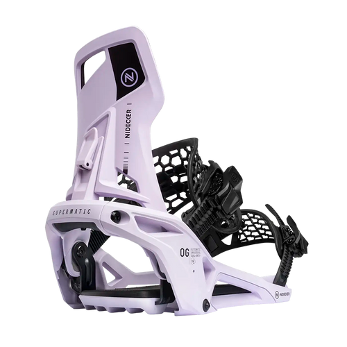 Vist Large View of Product Image Which is New Nidecker OG Supermatic 2026 Snowboard Bindings- Heather MD