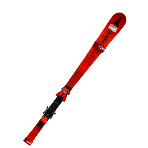 Vist Large View of Product Image Which is Used Atomic G9 Womens DH Ski/Binding Red 152 cm