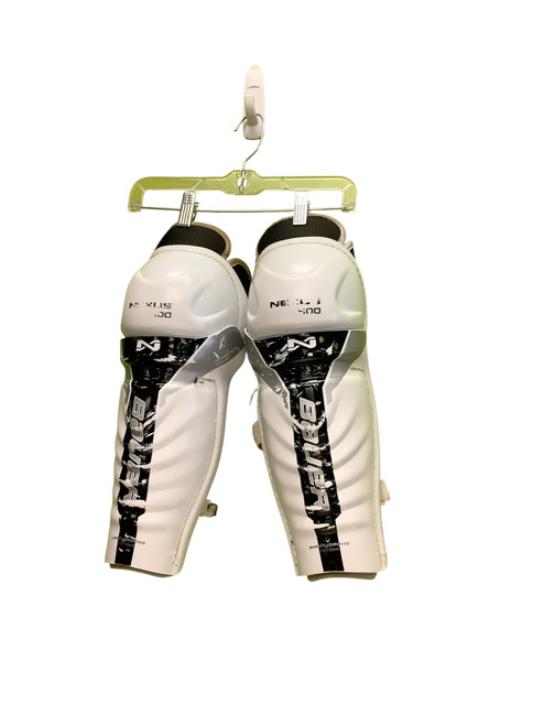 Vist Large View of Product Image Which is Used Bauer NEXUS 400 Senior Shin Guards White 13"