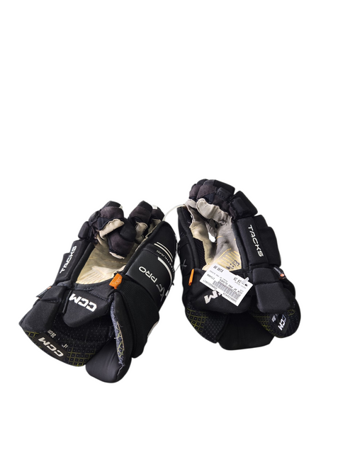 Vist Large View of Product Image Which is Used CCM XF PRO GLOVES Senior Gloves Black 14"