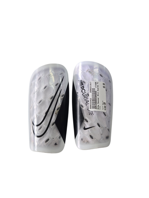 Vist Large View of Product Image Which is Used Nike Soccer Shin Guards Youth White SM