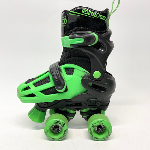 Vist Large View of Product Image Which is Used RollerDerby TRAC STAR 12-2 Child Roller Quad Skates Black Adjustable