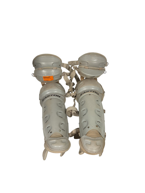 Vist Large View of Product Image Which is Used Easton CATCHER SHINS Catchers Leg Guards Grey Intermed
