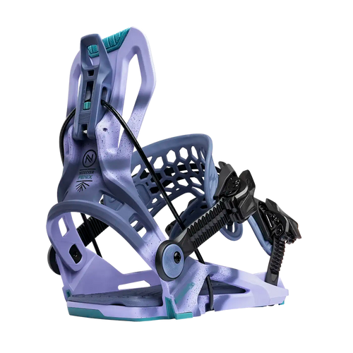 Vist Large View of Product Image Which is New Nidecker Flow Fenix 2026 Snowboard Bindings- Orchid MD