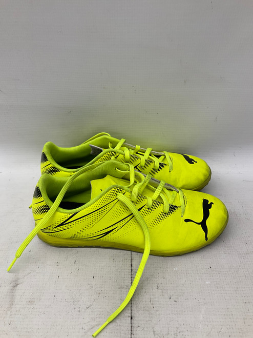 Vist Large View of Product Image Which is Used Puma ATTACANTO SOCCER Soccer Indoor Shoes Yellow Junior 06