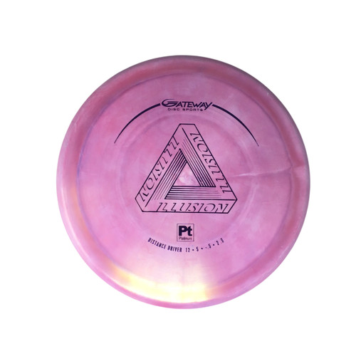 Vist Large View of Product Image Which is Used Gateway ILLUSION PLATINUM NEVER USED Disc Golf Driver Purple