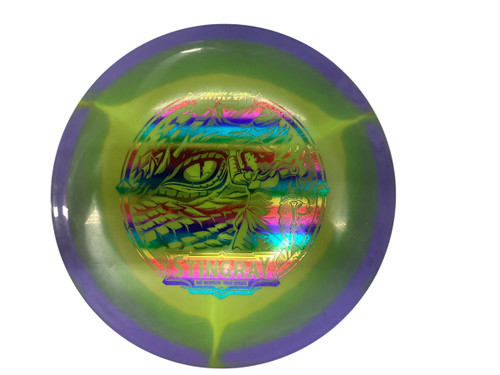 Vist Large View of Product Image Which is Used Innova HALO STINGRAY Disc Golf Mid Range Purple