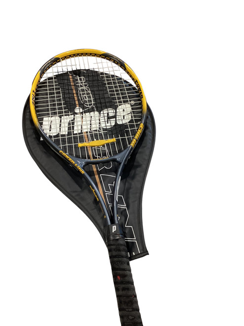 Vist Large View of Product Image Which is Used Prince PRO Adult Tennis Racquet Black Unknown