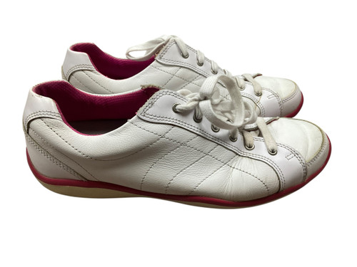 Vist Large View of Product Image Which is Used Foot Joy 97246 Womens Golf Shoes White Senior 8.5