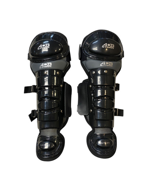 Vist Large View of Product Image Which is Used USA AD STAR TBALL SHINGUARDS Catchers Leg Guards Black T-Ball