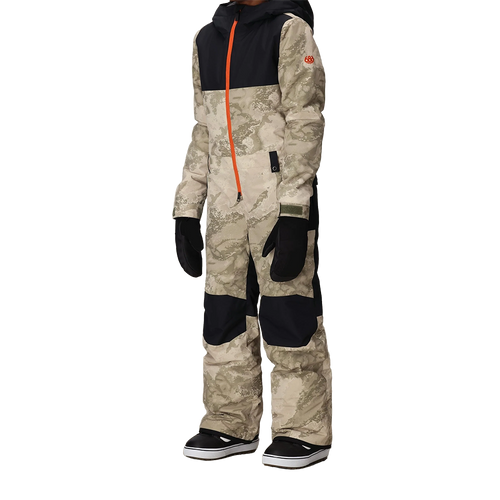 Vist Large View of Product Image Which is New 686 Shazam 2026 Boys' One Piece Insulated Snow Suit- Limestone SM