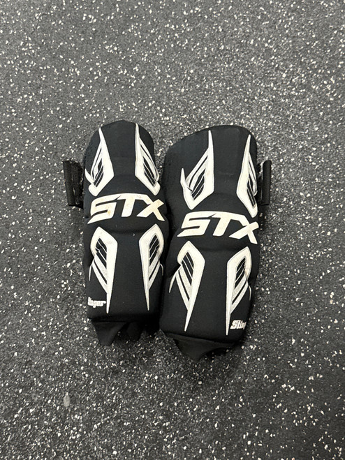 Vist Large View of Product Image Which is Used STX STINGER Lacrosse Arm Pads/Guards Black SM