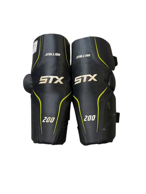 Vist Large View of Product Image Which is Used STX STALLION 200 Lacrosse Arm Pads/Guards Grey SM