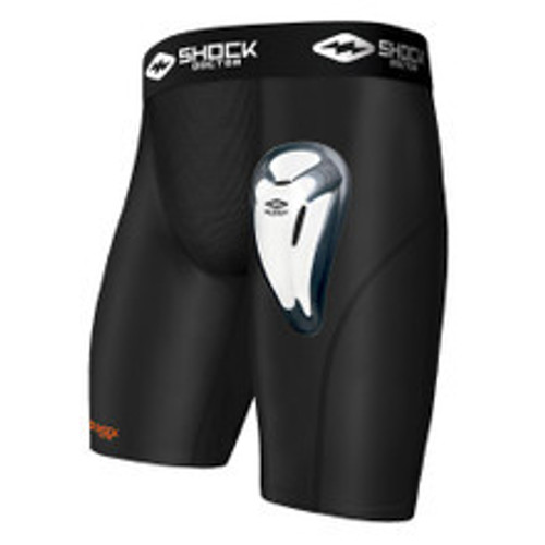 Shock Doctor Core Compression Short with Bio-Flex Cup #221Y Vist Large View of Product Image Which is Shock Doctor Core Compression Short with Bio-Flex Cup #221Y
