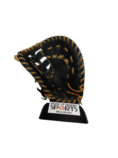 Vist Large View of Product Image Which is Used Rawlings RENEGADE BB/SB First Base RH Throw Black 12 1/4"