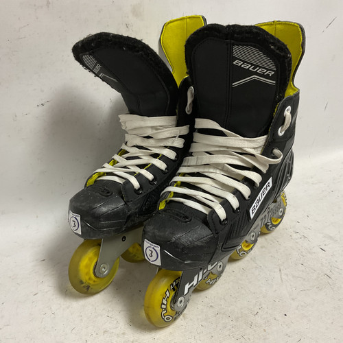 Vist Large View of Product Image Which is Used Bauer RS Roller Hockey Skates Black Junior 03