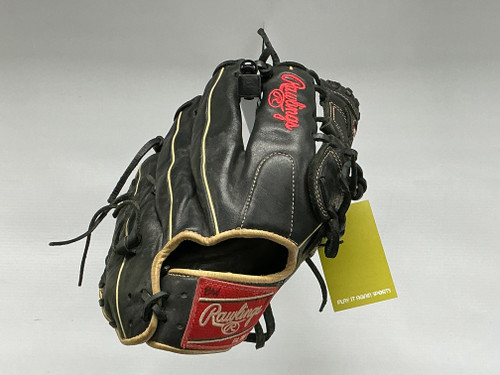 Vist Large View of Product Image Which is Used Rawlings GOLD GLOVE ELITE BB/SB Glove RH Throw Black 12"