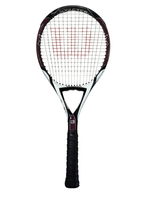 Vist Large View of Product Image Which is Used Wilson K FACTOR Adult Tennis Racquet Maroon Unknown