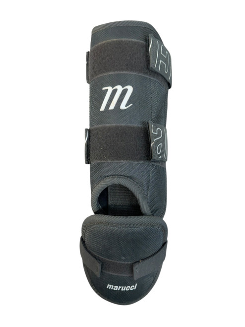 Vist Large View of Product Image Which is Used Marucci 2PC LEG GUARD BB/SB Shin/Foot Protector Grey