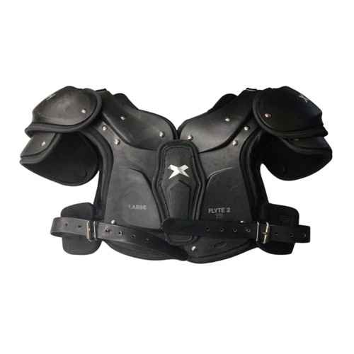 Vist Large View of Product Image Which is Used Xenith FLYTE 2 FB Shoulder Pads Black LG