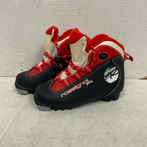 Vist Large View of Product Image Which is Used Rossignol X-1 JR Boys NNN XC Ski Boots Black YT-13
