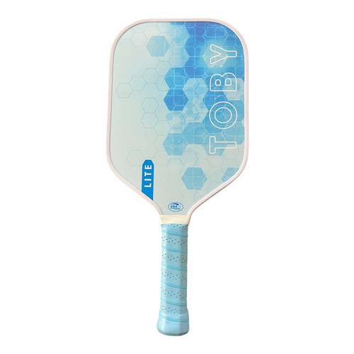 Vist Large View of Product Image Which is Used TOBY LITE Pickleball Racquet Carolina Blue