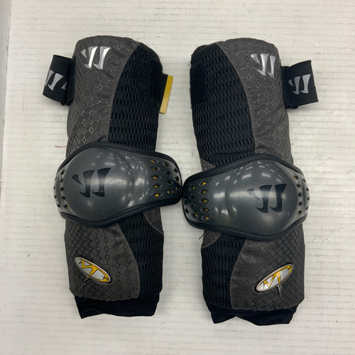 Vist Large View of Product Image Which is Used Warrior Lacrosse Arm Pads/Guards Black LG