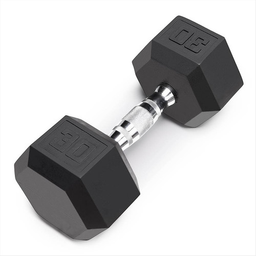 Vist Large View of Product Image Which is New Marcy 30 LB. Rubber Hex Dumbbell