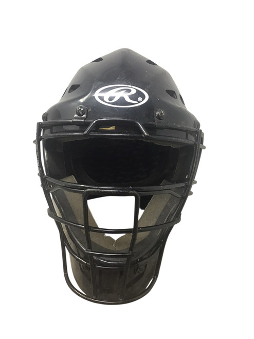 Vist Large View of Product Image Which is Used Rawlings BLACK Catchers Mask Black