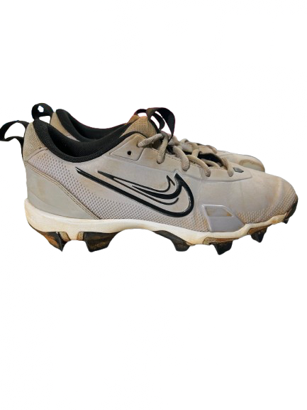 Vist Large View of Product Image Which is Used Nike TROUT JNR 4.5 BB/SB Cleats Grey Junior 04.5