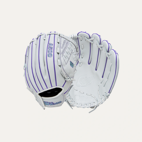 Vist Large View of Product Image Which is New A500 Siren Wht/Pur 12.5" LHT Fastpitch Glove