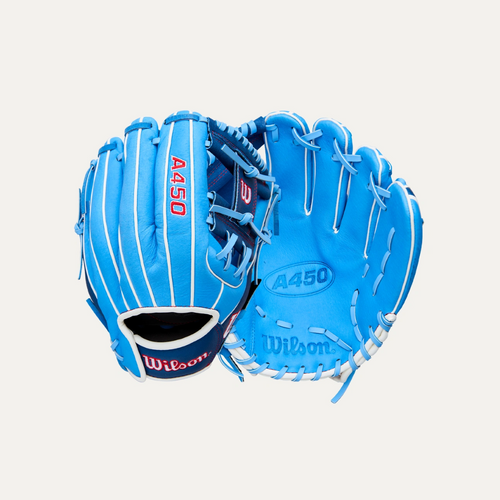 Vist Large View of Product Image Which is New A450 Roy/Wht 11.5" RHT Baseball Glove
