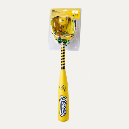 Vist Large View of Product Image Which is New Bananas A200 Bat/Glove/Ball Combo