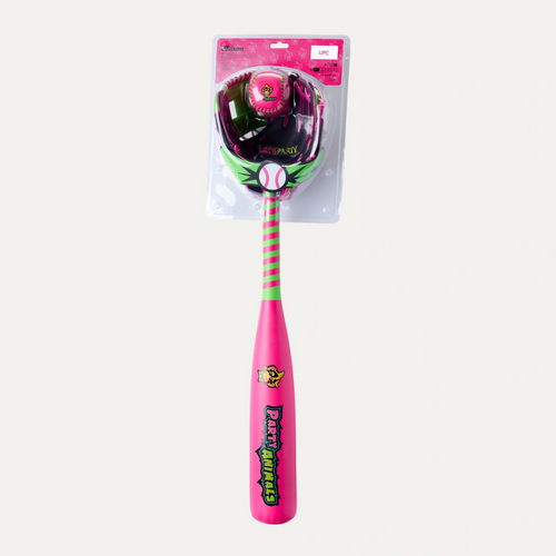 Vist Large View of Product Image Which is New Party Animals A200 Bat/Glove/Ball Combo