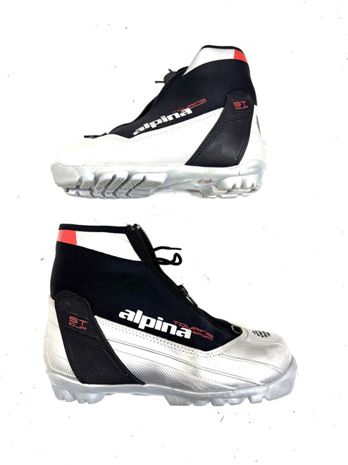 Vist Large View of Product Image Which is Used Alpina Boys NNN XC Ski Boots Grey JR-03