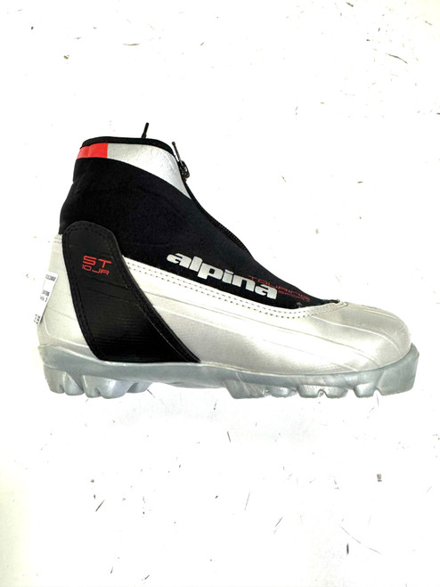 Vist Large View of Product Image Which is Used Alpina Boys NNN XC Ski Boots Grey JR-03