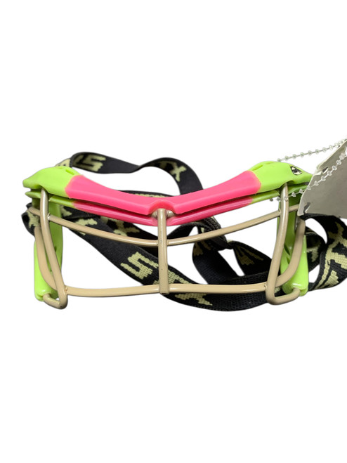 Vist Large View of Product Image Which is Used STX ROOKIE GOGGLE Lacrosse Facial Protect Kelly green Youth