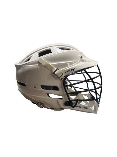 Vist Large View of Product Image Which is Used Cascade CPV-R Lacrosse Helmet White One Size