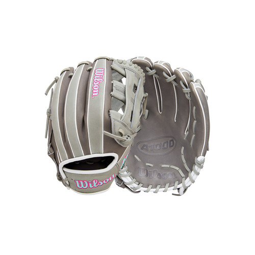 Vist Large View of Product Image Which is New Wilson A1000 DW5 BB/SB Glove RH Throw Grey 12"