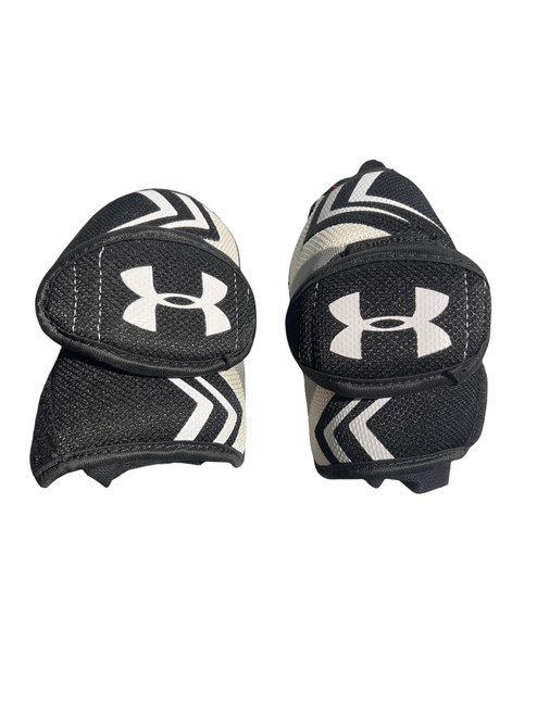 Vist Large View of Product Image Which is Used Under Armour ELBOW PADS Lacrosse Arm Pads/Guards Black SM