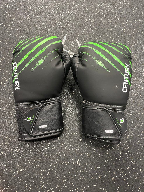 Vist Large View of Product Image Which is Used Century Boxing Gloves Black Junior