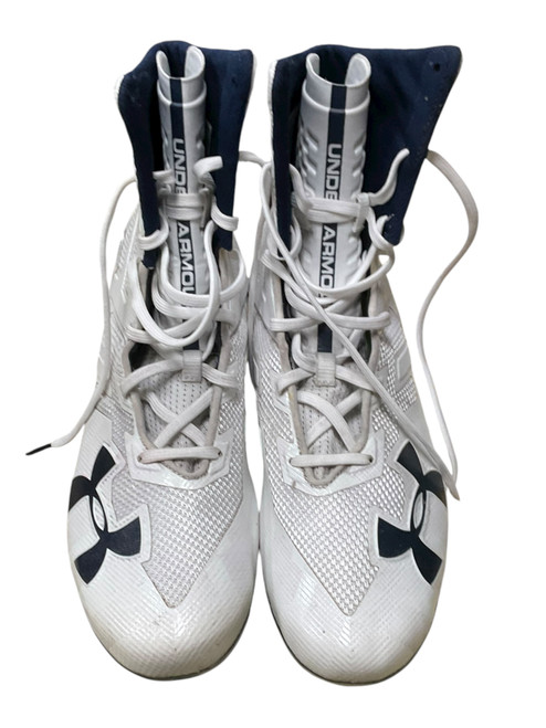 Vist Large View of Product Image Which is Used Under Armour ART 302066-100 Adult FB Cleats White Senior 11.5