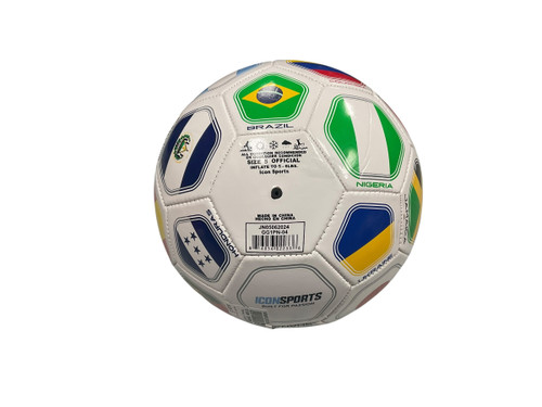 Vist Large View of Product Image Which is Used ICON SPORTS SOCCER BALL SZ 5 All Size Soccer Ball White 5